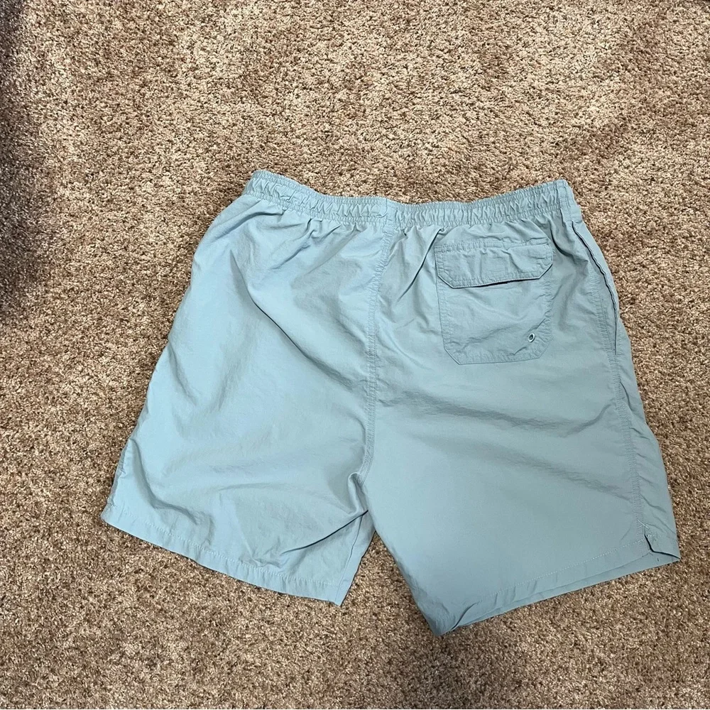 LIFE IS GOOD Jake Solid Boardshorts Light Blue Mens Size XL Swim Summer Classic